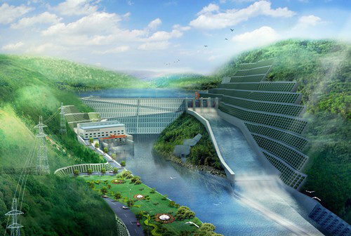 鸡冠老挝南塔河1号水电站项目